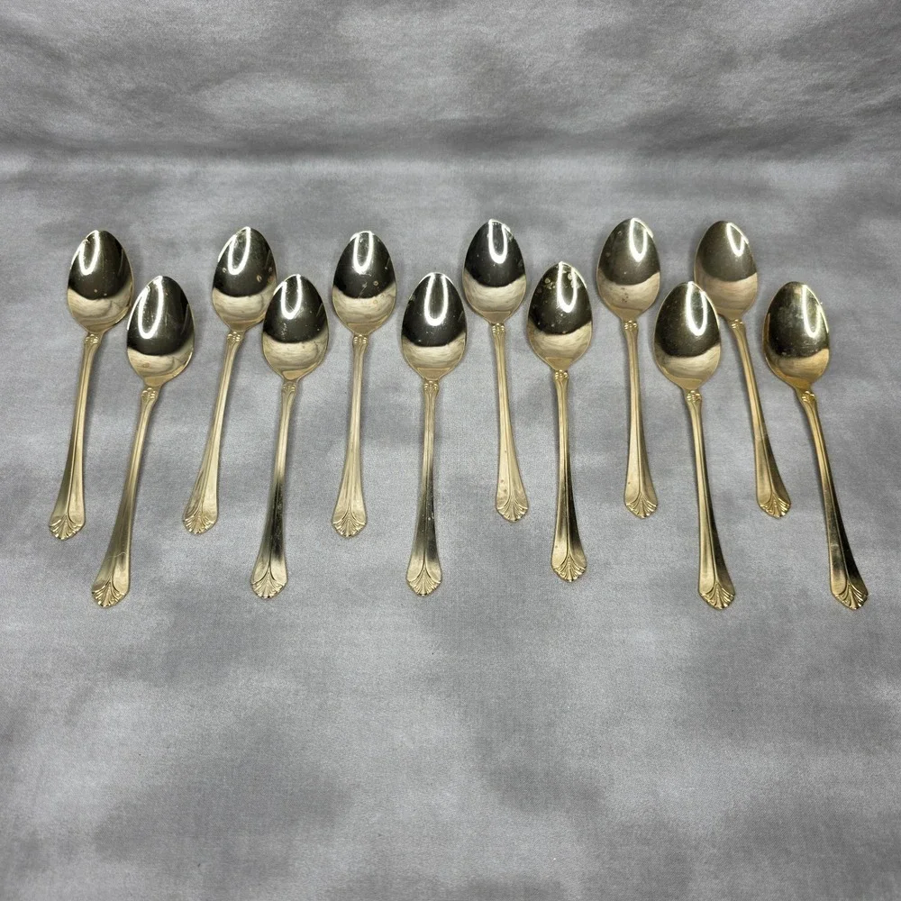 (X12) International Silver INS398 Gold Electroplate 6 5/8